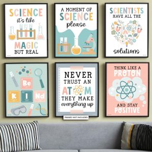 Life Science Posters | Set of 6 | Educational Posters - Boho Colorful